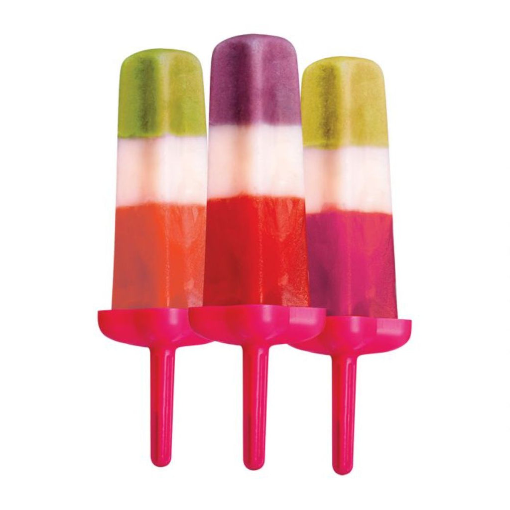 Appetito Star Ice Pop Mould Set Of 6 Fuchsia - Mikki and Me