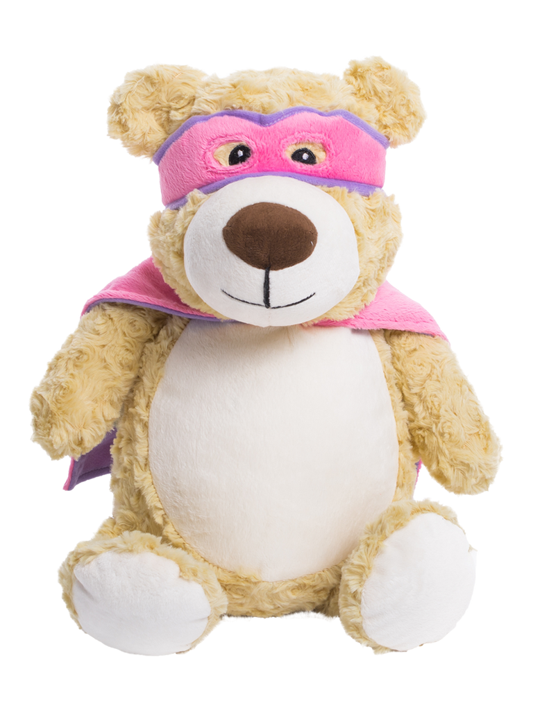 Personalised Hero Bear Pink Cubbie - Mikki and Me Kids