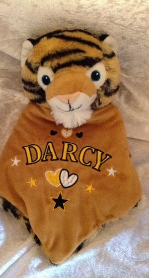 Personalised embroidered keepsake comforters, able to have a name, birthday, weight sewn onto the comforter. Great baby gift. - Mikki and Me Kids