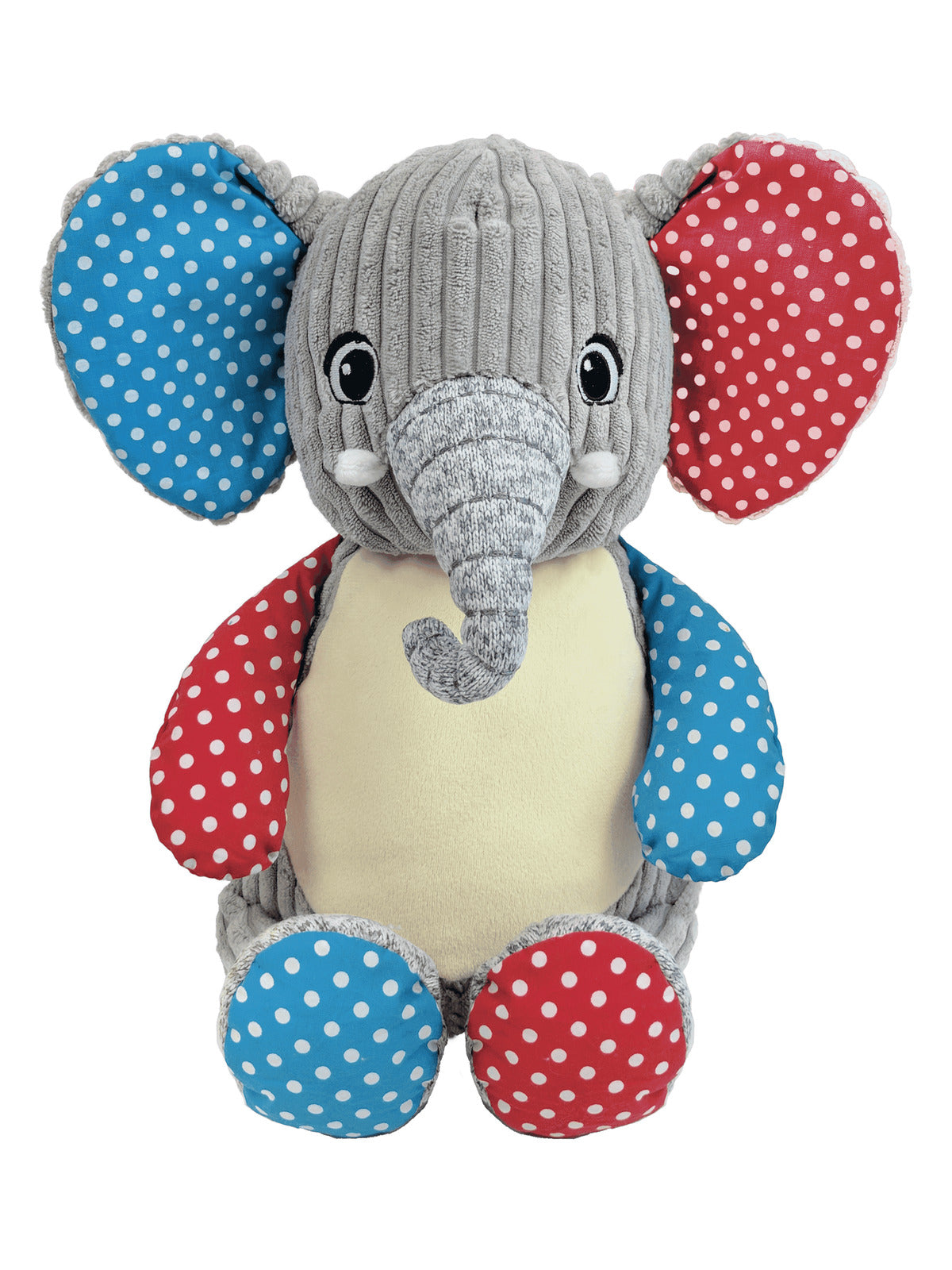 Personalised Harlequin Elephant Cubbie - Mikki and Me Kids