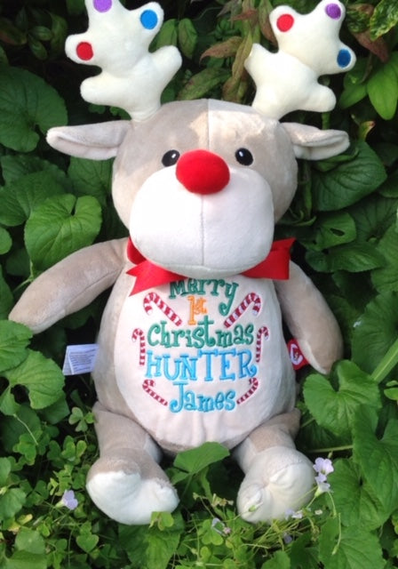 Personalised Taupe Reindeer - Mikki and Me Kids