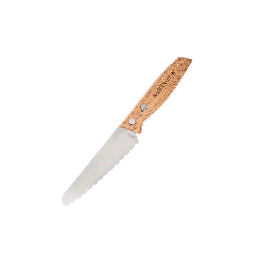 wooden handle kiddikutter kid safe knife