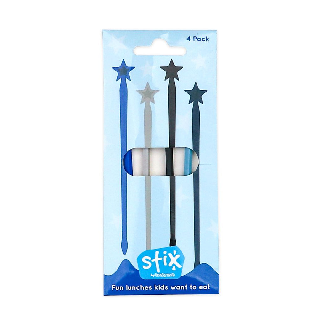 Lunch Punch Stix blue kids skewers fun box - Mikki and Me Kids