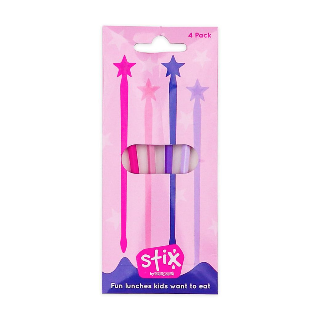 Lunch Punch Stix pink kids skewers fun box - Mikki and Me Kids