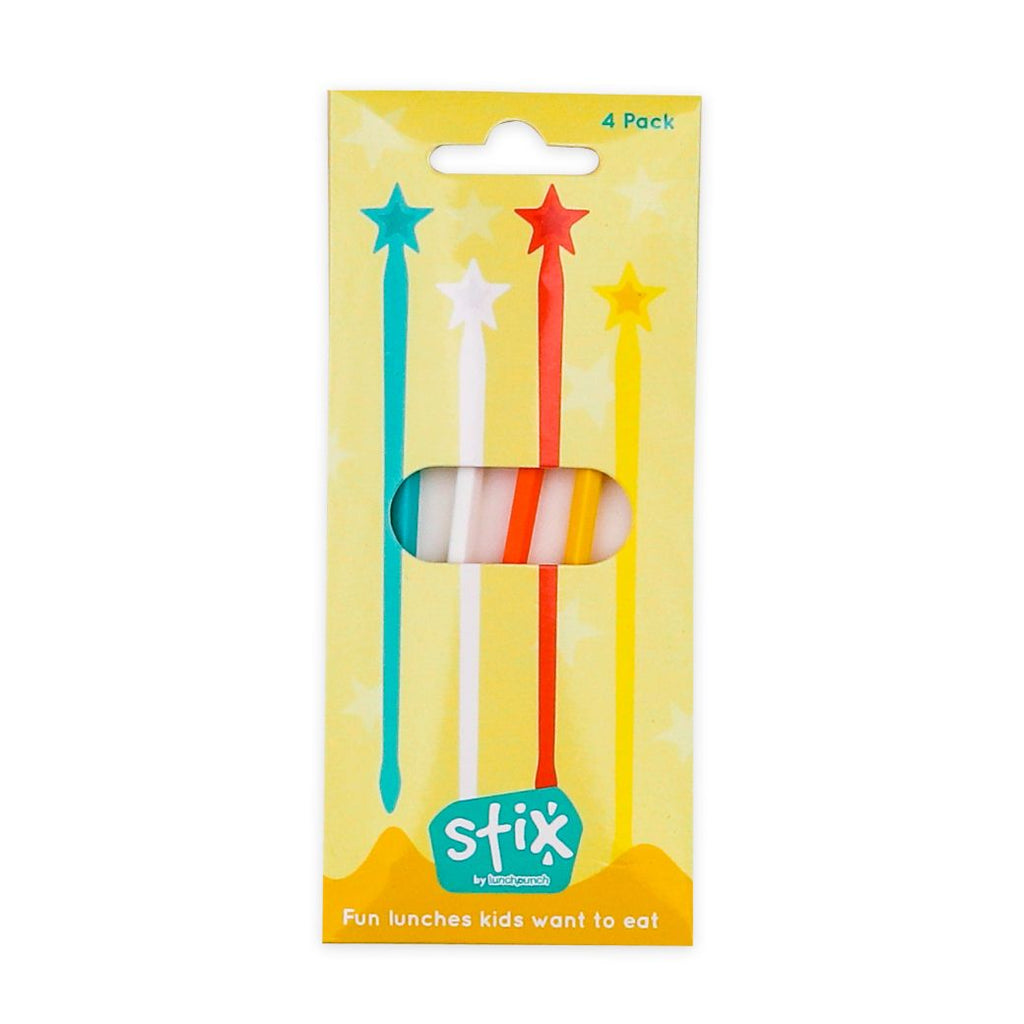 Lunch Punch Stix yellow kids skewers fun box - Mikki and Me Kids