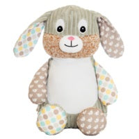 Personalised Harlequin Spring Time Bunny - Mikki and Me Kids