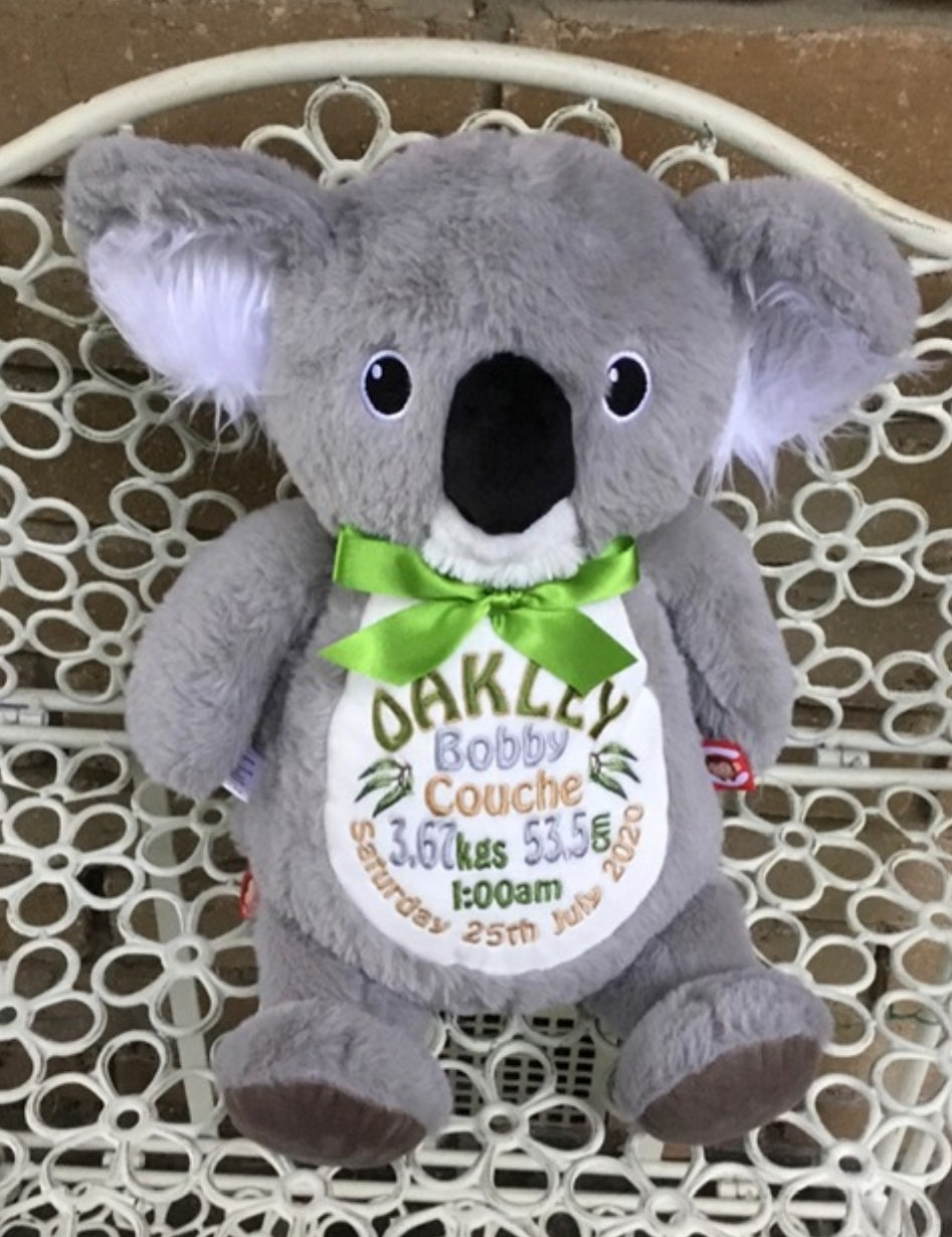 Personalised Koala Cubbie - Mikki and Me Kids
