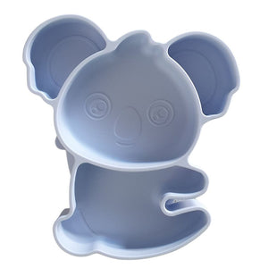 Small Silicone Koala Divided Suction Plate for Kids