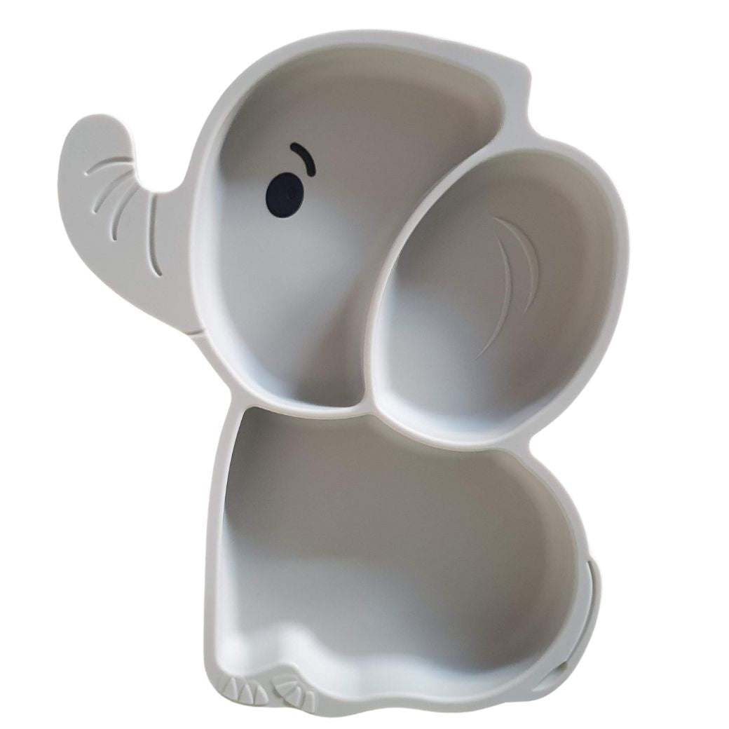 Silicone Elephant Divided Suction Plate for Kids - Large