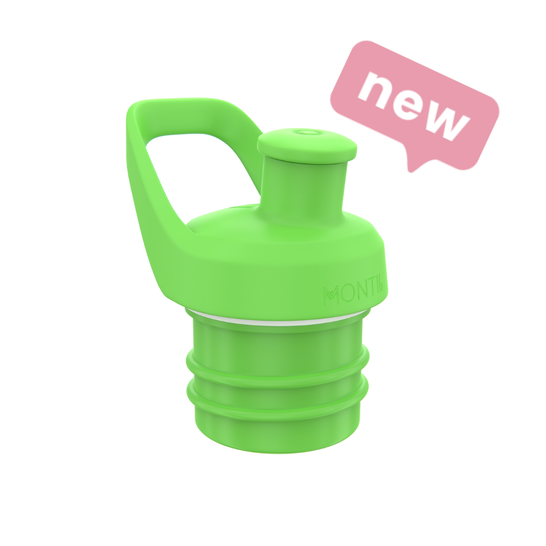 black MontiiCo sports drink bottle lid spare parts - Mikki and Me Kids