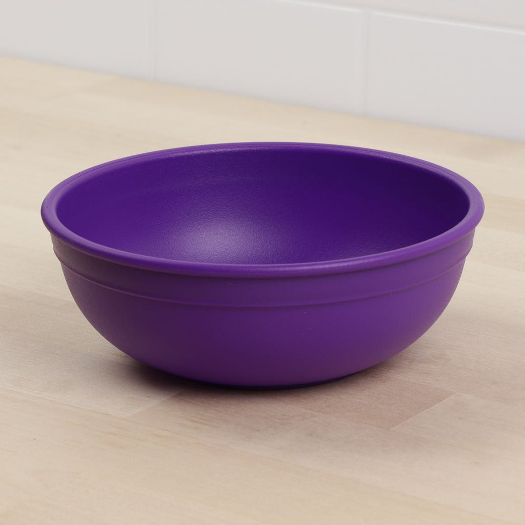 amethyst replay large bowl made out of recycled plastic for kids, adults and picnics- Mikki and Me Kids