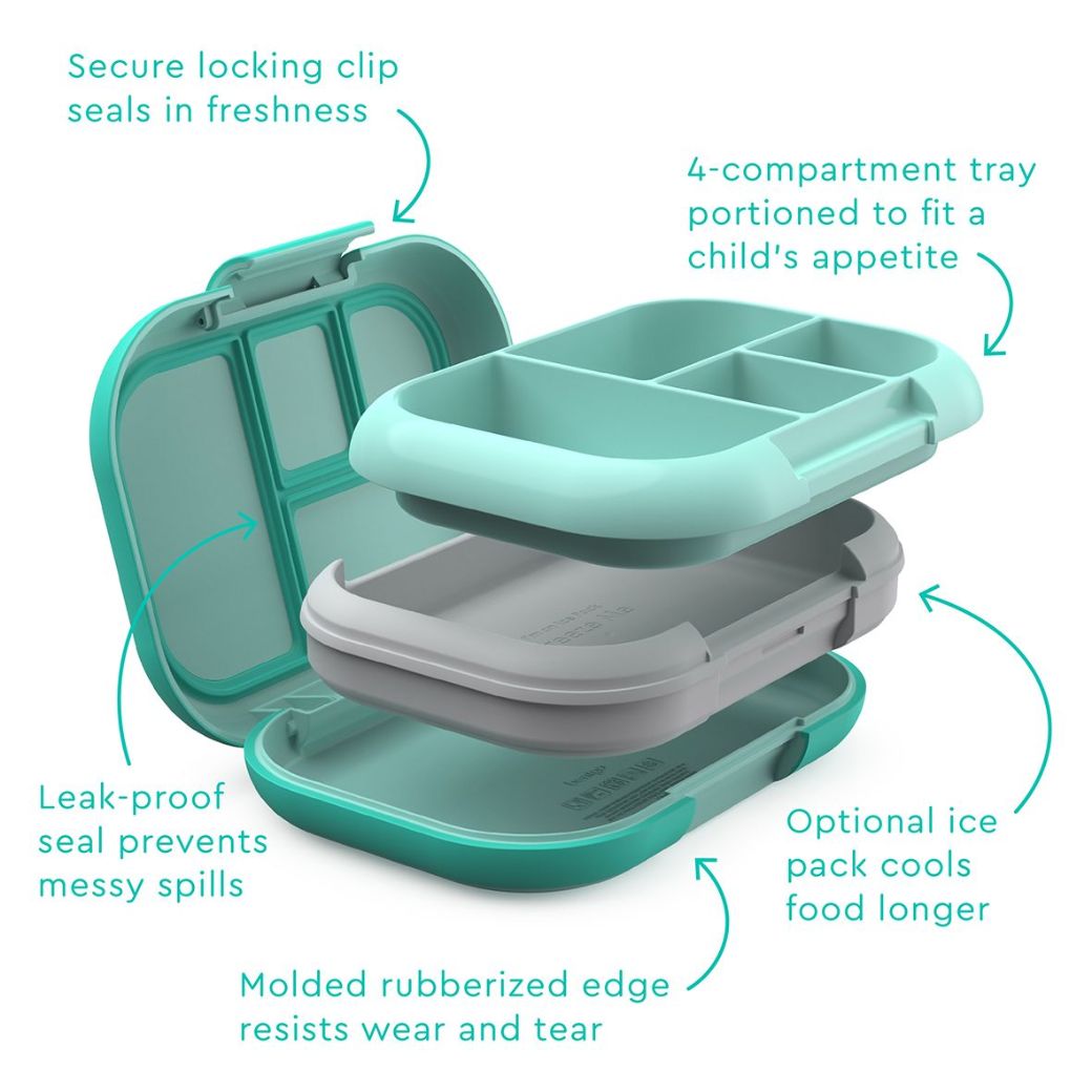 aqua Bentgo chill kids leak proof lunch box - Mikki and Me