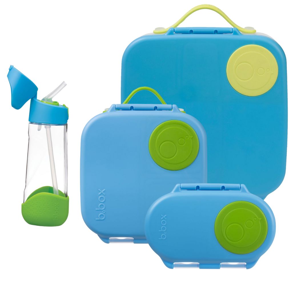 B.Box Ocean Breeze Bento Lunchbox Bundle - Large, Mini, Snackbox, & Drink Bottle [PRE-ORDER: SHIPS MID-DECEMBER 2023]