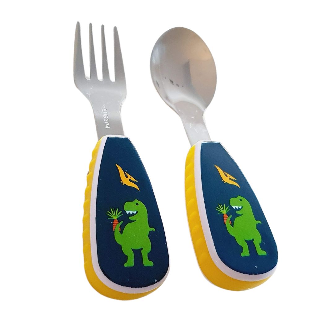 Stainless Steel Kids Fork & Spoon Cutlery Set