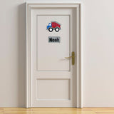 Kids personalised, decorative, and hand made door plaque - Dump Truck - Mikki and Me Kids