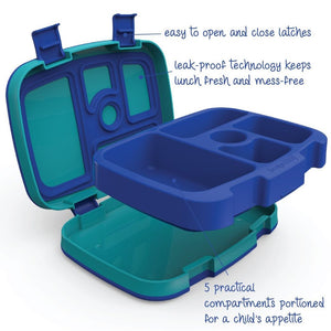 blue bentgo kids leak proof lunch box for school - Mikki and Me