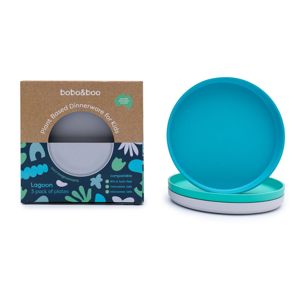 Bobo&Boo Plant-Based Plates - 3 Pack