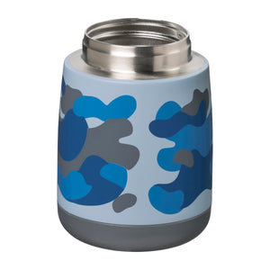 blue camo b.box mini insulated food jar for kids lunches - Mikki and Me Kids