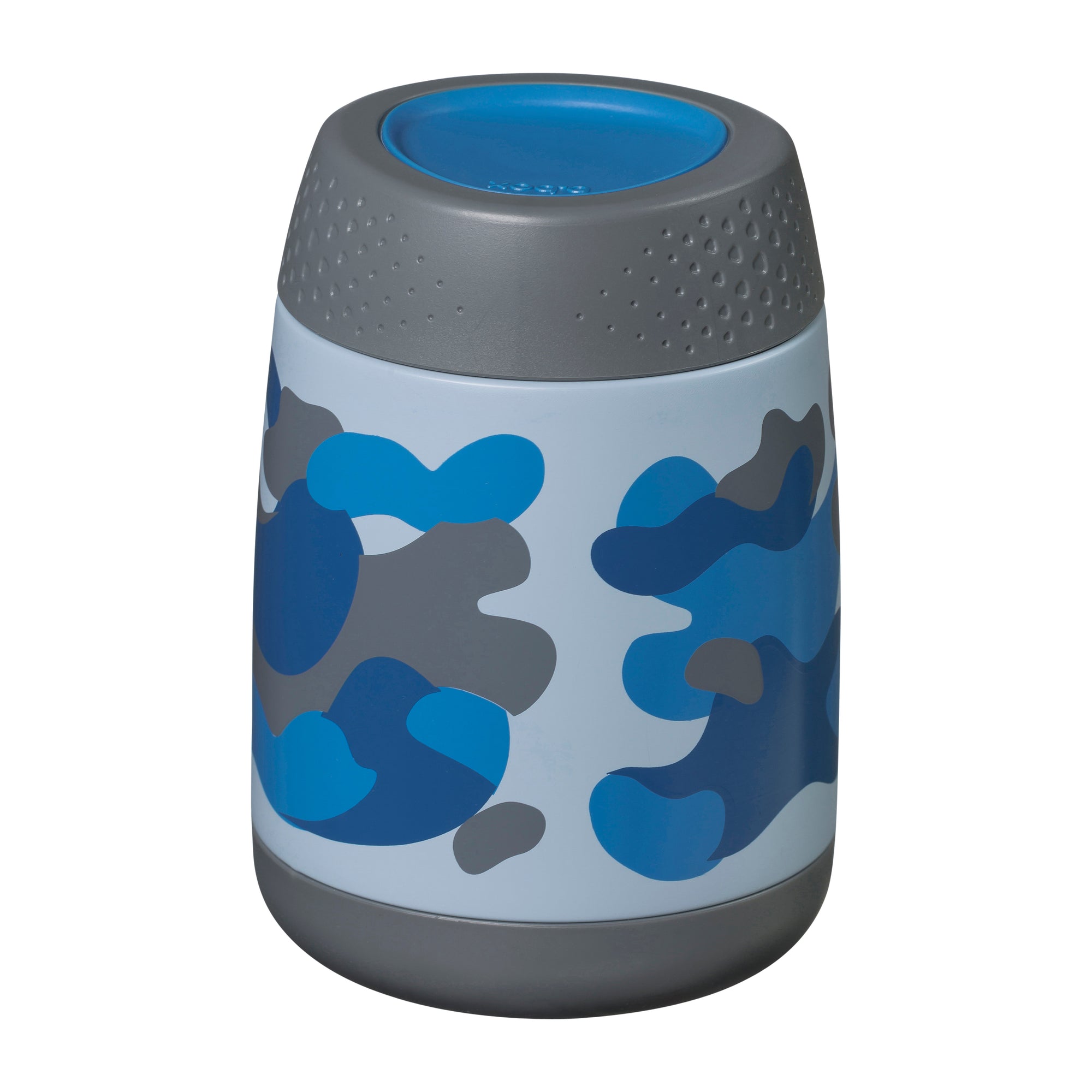 blue camo b.box mini insulated food jar for kids lunches - Mikki and Me Kids
