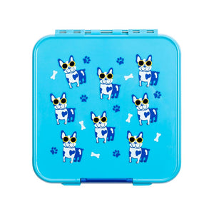 blue cool pup Little Lunch Box Co (LLBC) bento three (3) for kids back to school - Mikki and Me Kids