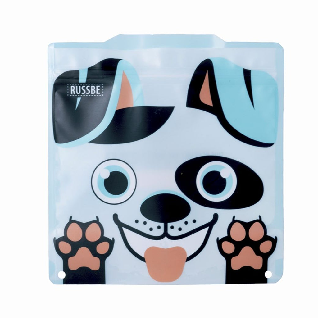 blue dog russbe reusable sandwich snack bags 4 pack kids store - Mikki and Me 