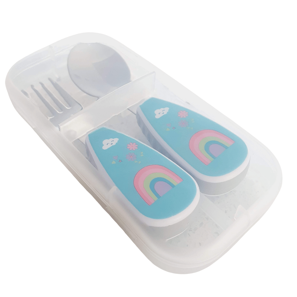 Stainless Steel Kids Fork & Spoon Cutlery Set
