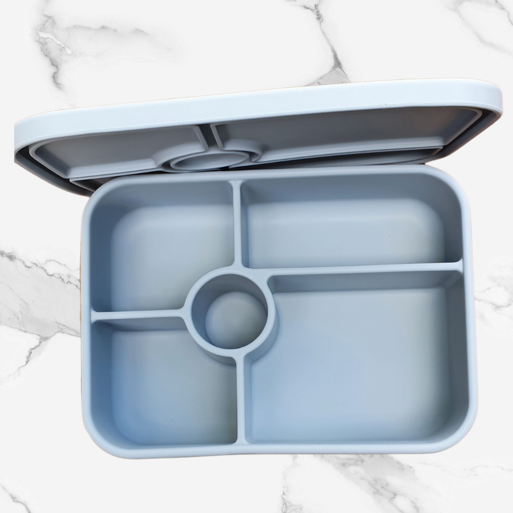 Silicone Bento Lunchbox with Five Compartments
