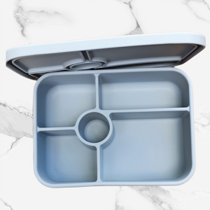 Silicone Bento Lunchbox with Five Compartments