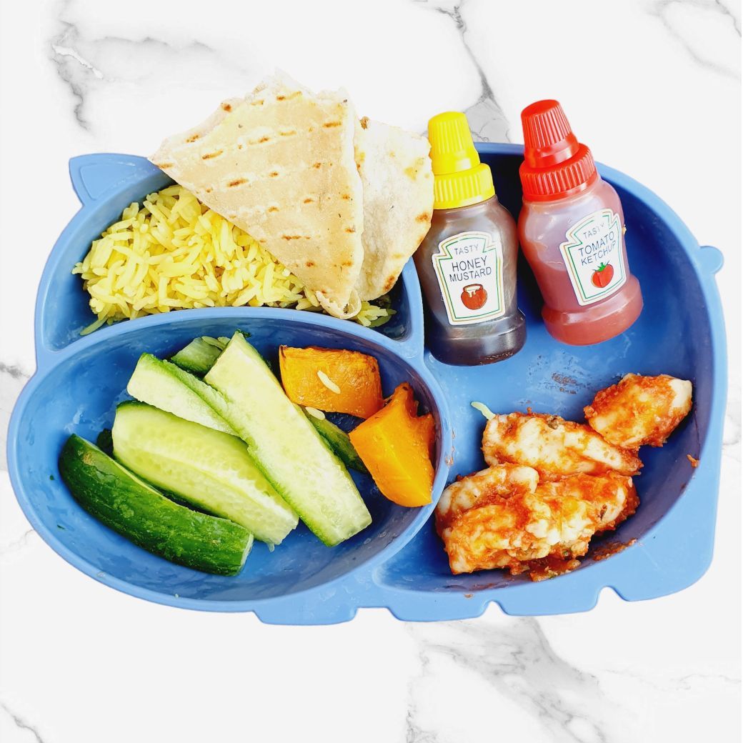 Silicone Hippo Divided Suction Plate for Kids