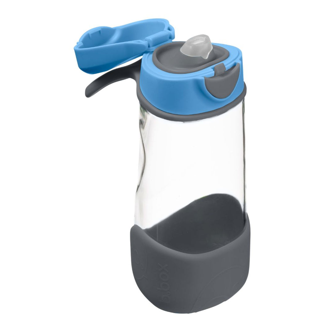 blue slate b.box sport spout drink bottle for kids - Mikki and Me Kids