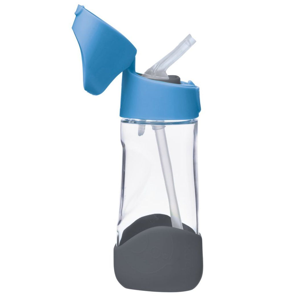 blue slate tritan b.box drink bottle for kids - Mikki and Me Kids