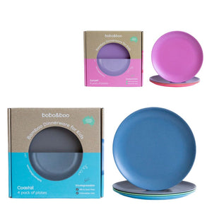 Bobo&Boo Bamboo Plates – 4 Pack