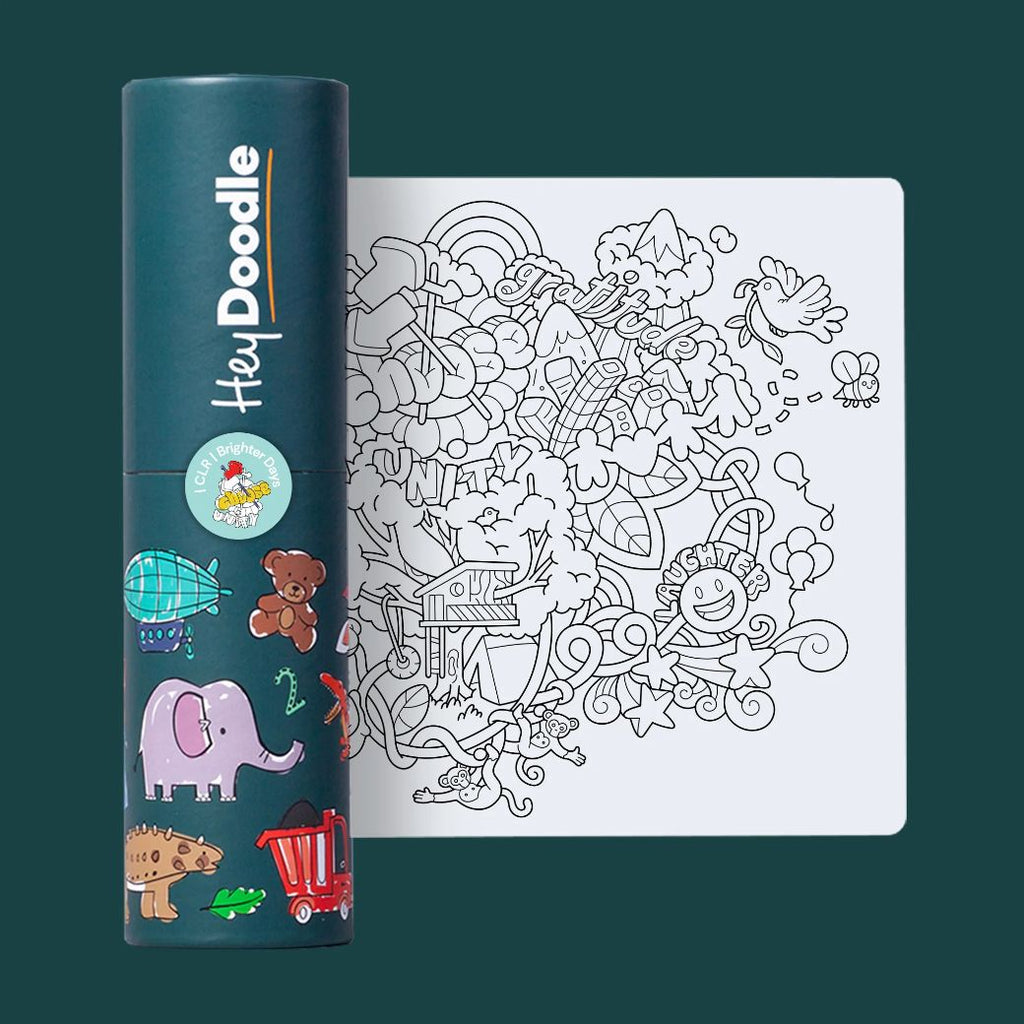 brighter days hey doodle mini mat made from silicone for kids reusable drawing, keep kids entertained while at restaurants, cafes and travelling - Mikki and Me Kids