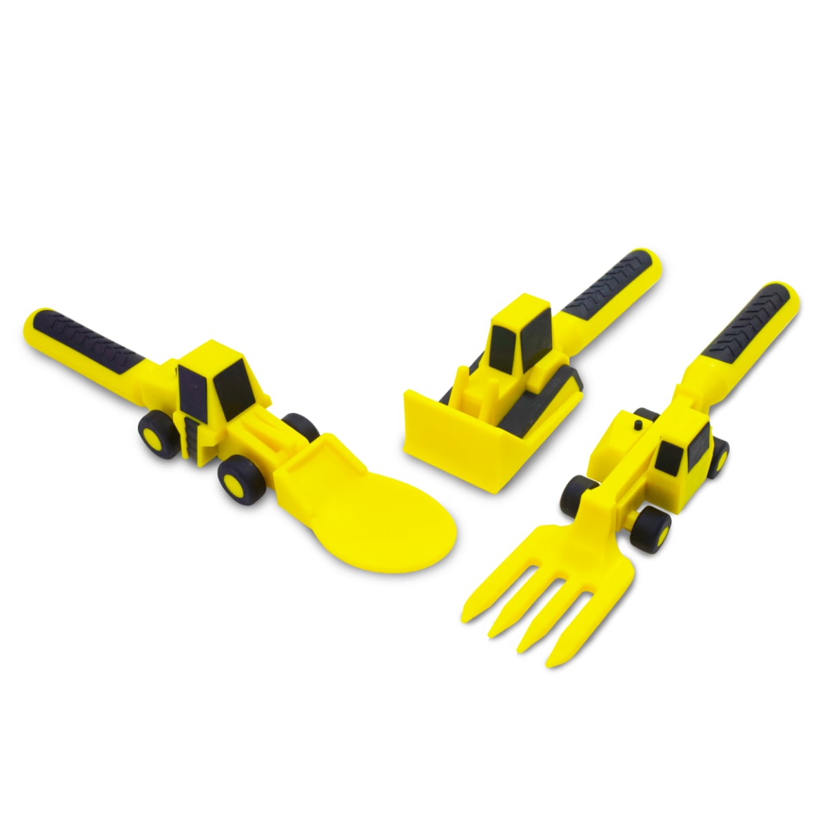 constructive eating construction utensils and cutlery for kids Mikki and Me