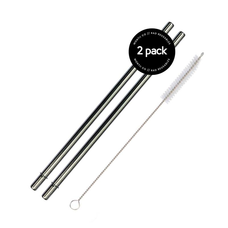 MontiiCo Stainless Steel Straw Set - Mikki & Me Kids