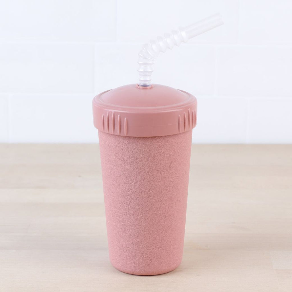 desert pink replay straw cup with reusable straw made out of recycled plastic - Mikki and Me Kids