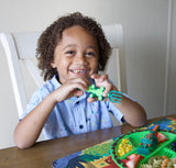 Constructive Eating dinosaur plate for kids Mikki and Me