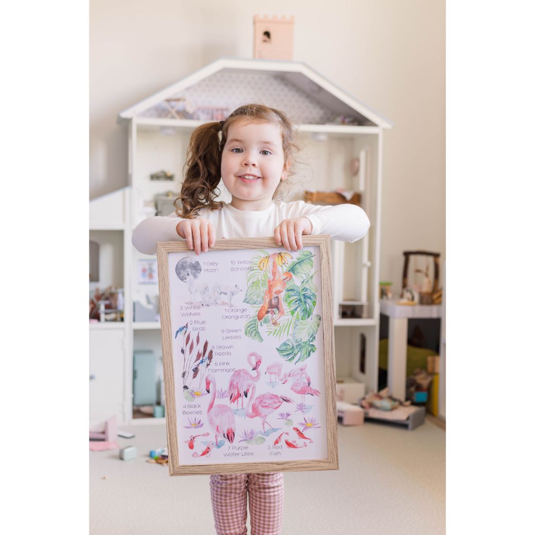 Flamingo Fun Watercolour Nursery & Playroom Wall Art [FREE SHIPPING]