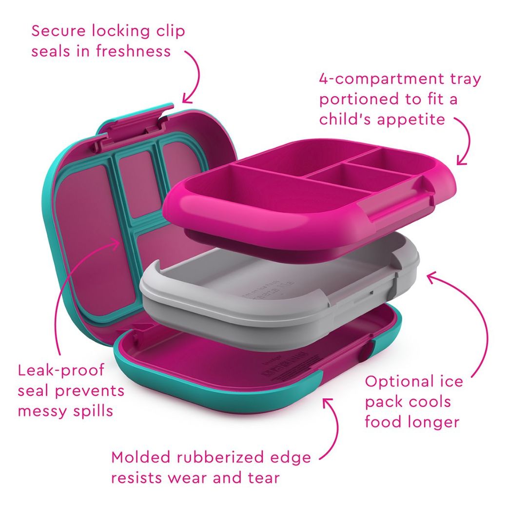 fuschia Bentgo chill kids leak proof lunch box - Mikki and Me