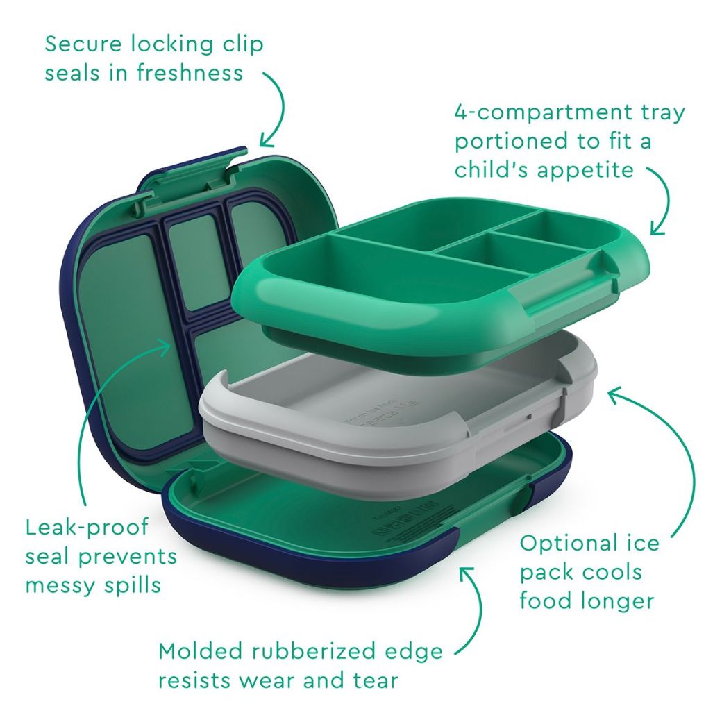 green Bentgo chill kids leak proof lunch box - Mikki and Me