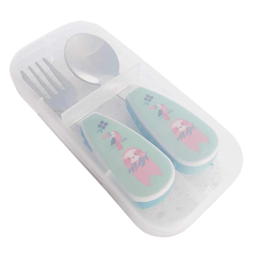 Stainless Steel Kids Fork & Spoon Cutlery Set