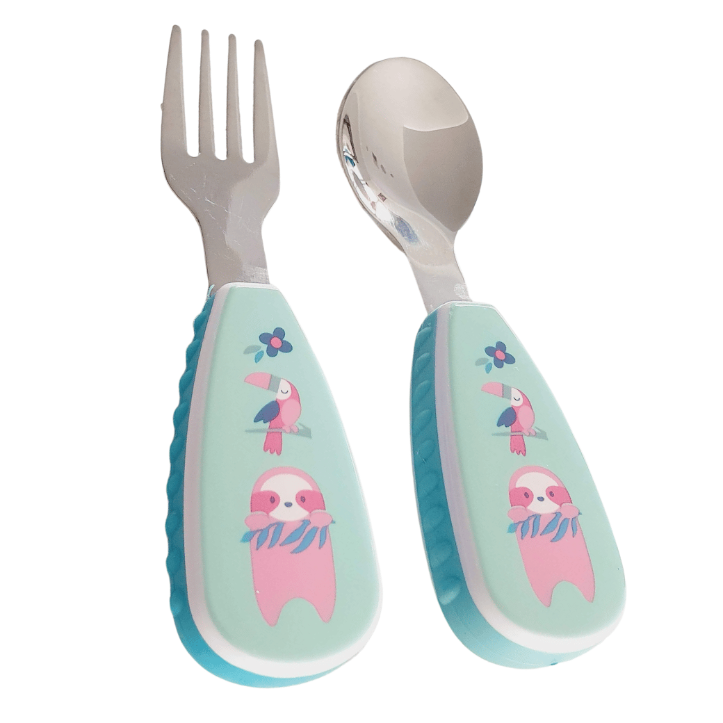 Stainless Steel Kids Fork & Spoon Cutlery Set