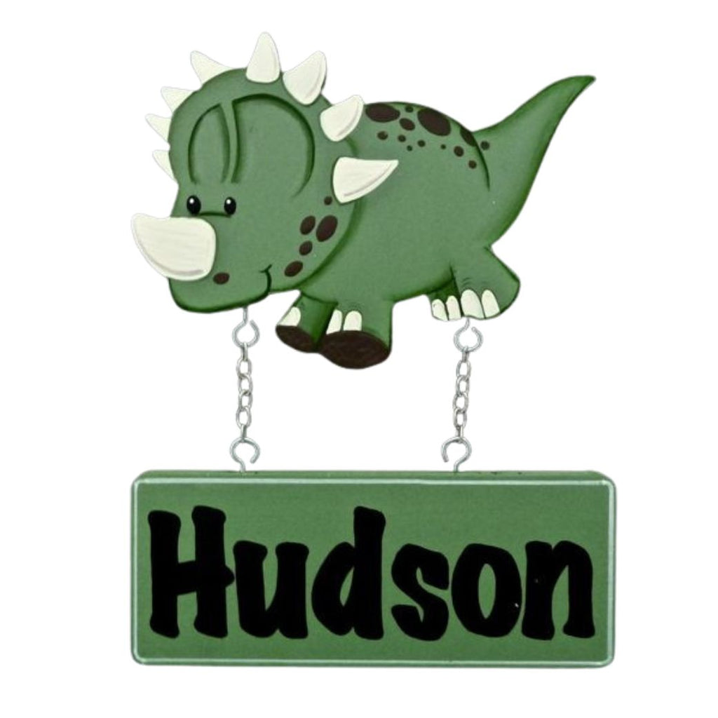 Kids personalised, decorative, and hand made door plaque - Dinosaur - Mikki & Me Kids