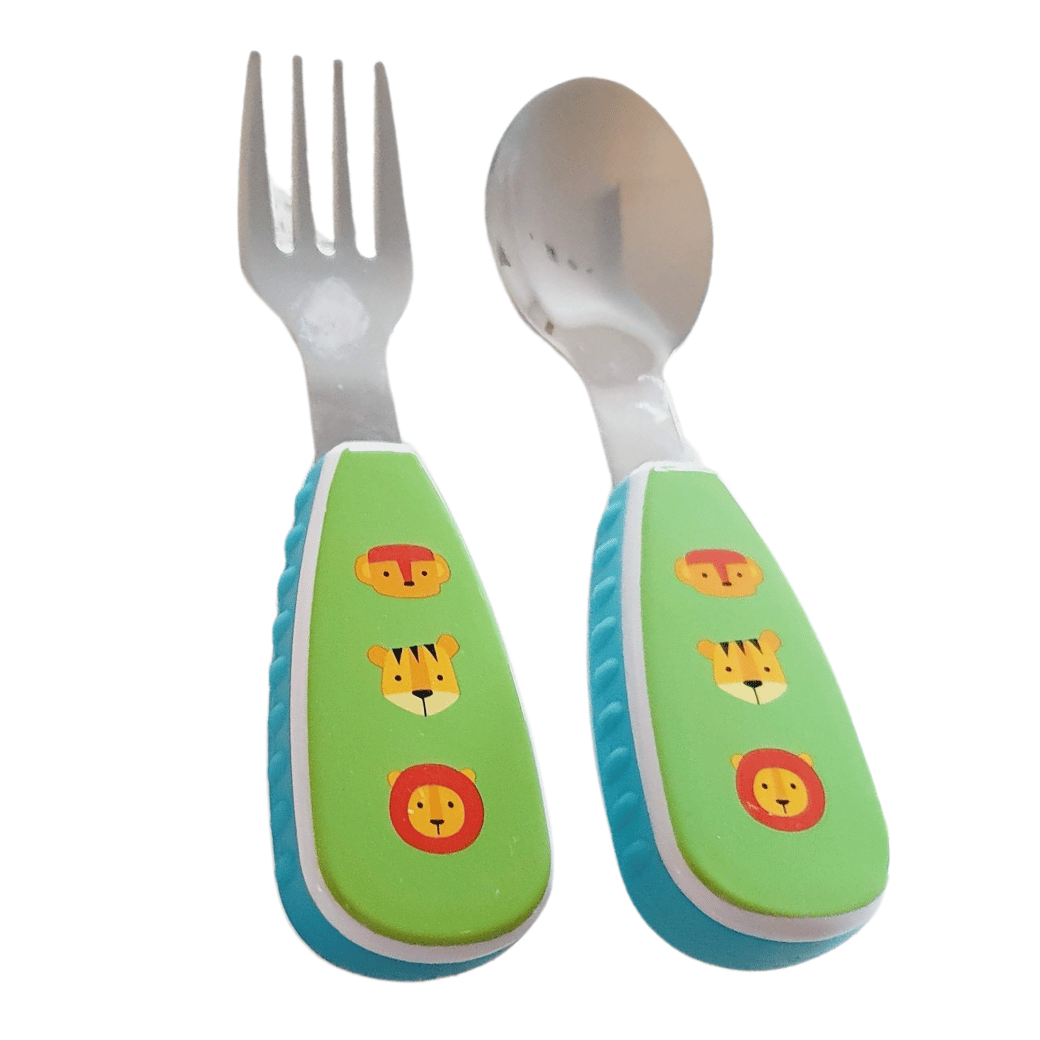 Stainless Steel Kids Fork & Spoon Cutlery Set