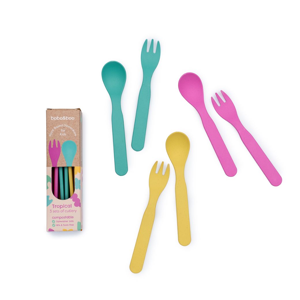 Bobo&boo Plant-Based Cutlery - 3 Pack