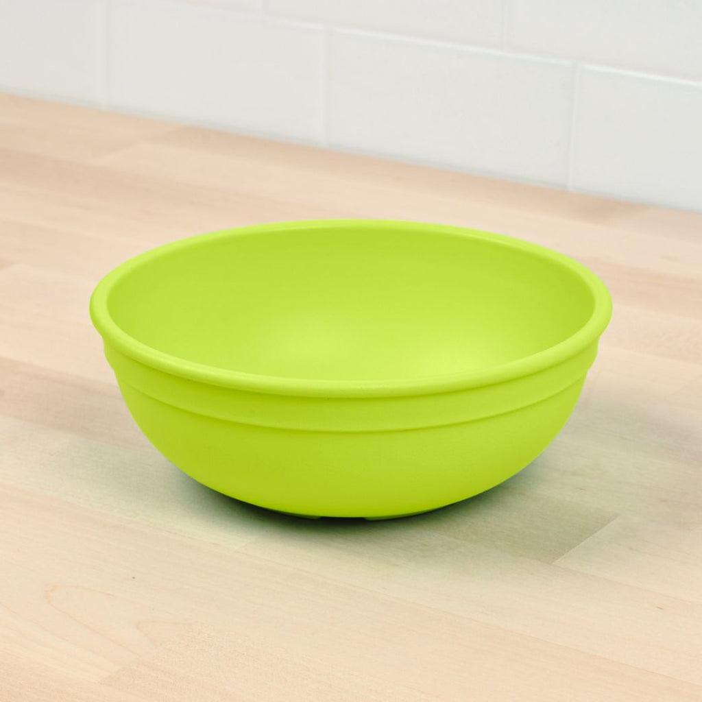 green replay large bowl made out of recycled plastic for kids, adults and picnics- Mikki and Me Kids