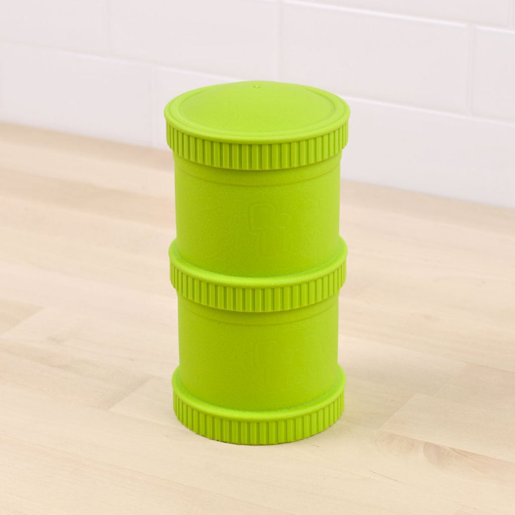 green replay recycled plastic snack stack for kids - Mikki and Me Kids