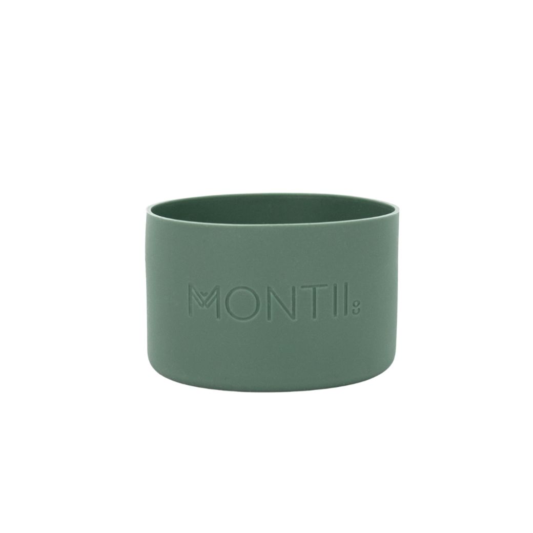 Sage green MontiiCo mini and original drink bottle bumpers mikki and me