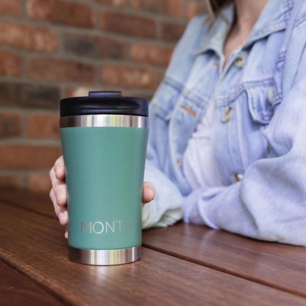 MontiiCo insulated stainless steel regular coffee cup for adults - Mikki and Me Kids