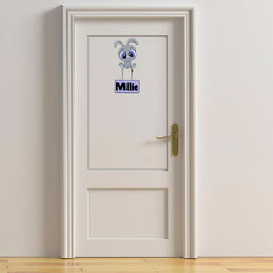 Kids personalised, decorative, and hand made door plaque - Bunny - Mikki and Me Kids